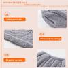 Peaceglad Mens Fluffy Coral Fleece Pajamas Set Pullover Pants Loose Plush Warm Loungewear Sleepwear(Grey,S) view 4