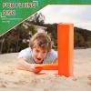 Deekin 8 Pcs Football End Zone Pylons Anchorless Pylon Markers Sand Weighted, Regulation 18" x 4" x 4", Orange view 3
