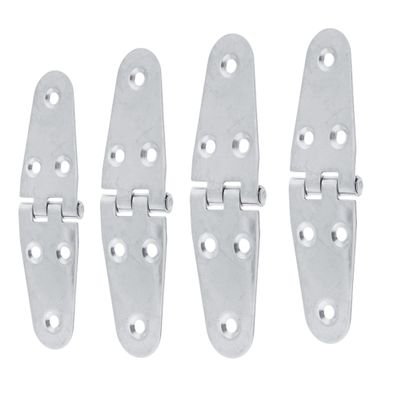 2/4Pcs Heavy Duty Stainless Steel 316 Boat Door Hinge 144x 38mm Marine Grade Mirror Polished Cast Strap Hinge Marine Hardware (4)