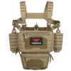 YAKEDA Tactical Chest Mini Rig Vest with Magazine Pouch Adjustable Detachable Laser-cutting Molle Modular Chest Vest (Light black) view 1