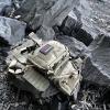 YAKEDA Tactical Chest Mini Rig Vest with Magazine Pouch Adjustable Detachable Laser-cutting Molle Modular Chest Vest (Light black) view 4