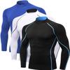 2/3 Pack Men's Compression Shirts Long Sleeve Workout Shirts Mock Turtleneck Athletic Base Layer Active Undershirts Tops view 1
