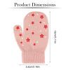 ONESING 5 Pair Toddler Mittens and Gloves - Black Warm Winter Gloves for Girls Boys - Newborn Mittens view 2