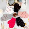 ONESING 5 Pair Toddler Mittens and Gloves - Black Warm Winter Gloves for Girls Boys - Newborn Mittens view 4