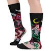 Merry Krampus Athletic Socks Knee High Socks Warm Stockings Stylish Tube Socks for Men Women view 4