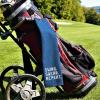 DYJYBMY Swing Swear Repeat Funny Blue Golf Towel, Embroidered Navy Bags Clip, Men, Birthday Golf Fan Gift view 3