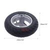 110/50-6.5 Electric Scooter Tire Replacement 10.63" w/Tyre Rim Hub Tube for 49cc 2 Stroke Mini Motor Bike Metal+Rubber Motorcycle Rear Wheel Parts USA in Stock view 2