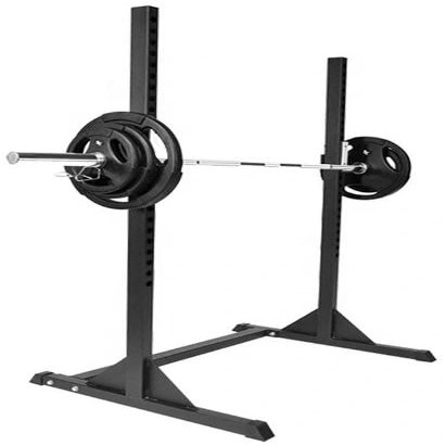 French Fitness R5 Half Rack  Adjustable Squat Stand with Durable Steel Frame, Compact Design, and Powder-Coated Finish