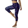 UIUO-UIPEU Tie Dye Leggings for Women Workout Compression Leggings 4 Way Stretch Yoga Capris Pants Galaxy Planets 3X-Large view 2