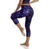 UIUO-UIPEU Tie Dye Leggings for Women Workout Compression Leggings 4 Way Stretch Yoga Capris Pants Galaxy Planets 3X-Large view 4