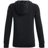 Under Armour Boys Project Rock BSR Rival Fleece Hoodie (as1, alpha, s, regular, Black - 001, Small) view 2