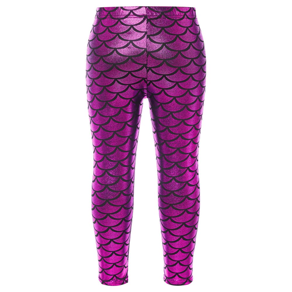 VernLan Girls Kids Thick Warm Athletic Leggings Dancing Running Tumbling Yoga Tights Pants Activewear Hot Pink 5-6 Years