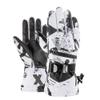 1Pair Winter Snowboard Ski Gloves PU Leather Non-Slip Touch Screen Waterproof Motorcycle Cycling Fleece Warm Snow Gloves (B, Small) view 1