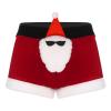 CHICTRY Men's Christmas Santa Claus Costume Boxer Shorts Holiday Cosplay Costume Red A 3X-Large