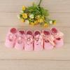 Zerodis 3pairs Set Baby Cotton Floor Sock with Bow Tie, Cute Lace Flower Design Anti slip Non Skid Ankle Socks for Newborn Toddler Infant(S) view 3
