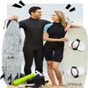 Dark Lightning Shorty Wetsuit Women, 2/2mm Wet Suit for Women Cold Water Swimming Diving Surfing Snorkeling Kayaking Water Sports,Triathlon Wetsuit(Blue,Size 16) view 4