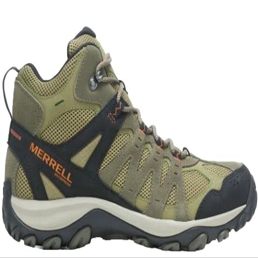 Merrell J135469 Mens Hiking Boots Accentor 3 Mid WP Waterproof Olive/Herb US Size 8.5