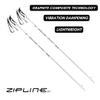 Zipline Lollipop 14.0 Graphite Carbon Composite Ski Poles  Lightweight Ergonomic Grip, Vibration Dampening, Groomers and Freestyle. Choice of Skiers (White, 54" in./137 cm) view 3