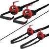 PCM Fitness Battle Gripz with 4 Grip Options for All Hand Size - Workout Accessories for Men and Women - Gym Equipment for Rope Game - Heavy Duty Grips for Home, Office, & Professional Gyms (Red) view 2