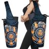 BagYG Yoga Mat Bag - Long Tote with Pockets Holds More Accessories Fit Most Size Mats Mandala Cat Pose Black Carrier, 37''x15.5'', BagYG-31005130 view 1
