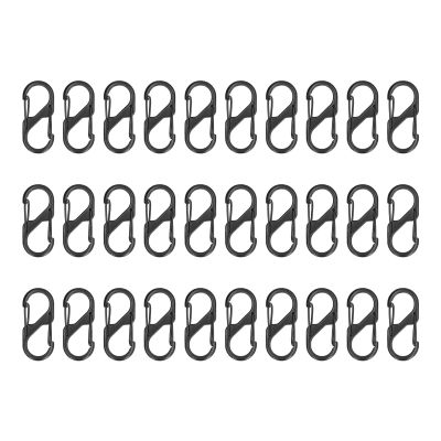 30Pcs Small Clips Snap Hooks, Spring Snap Hook Spring Hanging Buckle Paracord Snap Hook Camping Bottle Backpack Clasps Keychain Accessories