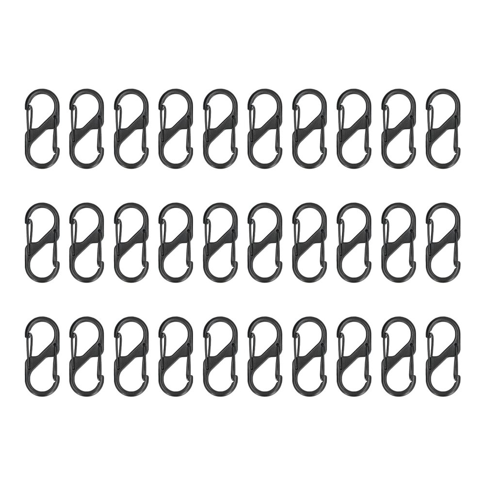 30Pcs Small Clips Snap Hooks, Spring Snap Hook Spring Hanging Buckle Paracord Snap Hook Camping Bottle Backpack Clasps Keychain Accessories