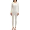 HGps8w Women's Thermal Underwear Set, Winter Warm Soft Crewneck Long Johns Lightweight Top & Bottom 2 Piece Set view 1