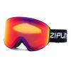 Zipline Podium XT Ski Goggles - No Fog Magnetic Lenses, Double Cylindrical Polycarbonate, Italian Inner Lens, Easy Lens Change - Used by Pros (Black Frame - Scorched - Amber Lens, Black Frame) view 1