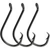 100pcs Circle Fishing Hooks Catfish Hooks Offset Bass Fishhook High Carbon Steel Octopus Fishing Hooks Saltwater Freshwater Fishing Size: 1#-5/0 (3/0) view 1