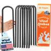 Happin Trampoline Stakes, Trampoline Accessories, Ground Stakes Heavy Duty, Ground Anchors Screw in, Rebar Stakes, Tent Anchors, Yard Spikes, Galvanized Steel (8 Pack, Black)