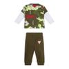 GUESS Baby Boys Triangle Stream Jersey 2 Piece Playwear Sets, Combat Camou Print, 6/9M US view 2