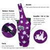 BagYG Yoga Mat Bag with Large Size Pocket & Zipper Pocket Tote Sling Carrier Cat Yoga Poses Purple Yoga Bag Fit Most Size Mats Holds More Yoga Accessories, 37''x15.5'' view 2