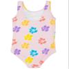 Peanuts Snoopy Swimsuit for Girls | Kids Pink All in One Floral Swimming Costume | Dog & Multicoloured Swimwear Bodysuit view 4