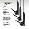 BombTech - Premium Golf Wedge Set - 52, 56, 60 Degrees Golf Wedges - Max Groove for Increased Spin - Black Wedges (Black) view 2