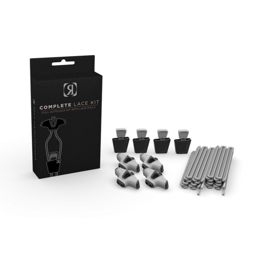 Ronix Complete Lace Kit -White (Set of 4 Laces, 4 AutoLocks, 4 Pull Handles)