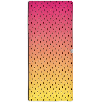 LEUS Yoga ECO Towel Non-Slip Quick-Drying Recycled Microfiber Towel for Hot Yoga, Pilates, & Fitness Sunset Fade 68" x 24"