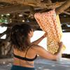 LEUS Yoga ECO Towel  Non-Slip Quick-Drying Recycled Microfiber Towel for Hot Yoga, Pilates, & Fitness  Sunset Fade  68" x 24" view 3