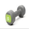 LIFE FITNESS STUDIO INDIVIDUAL GREY URETHANE 15LB DUMBBELL view 1