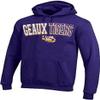 New World Graphics Mens Purple College Geaux Slogan Hoodie Sweatshirt(Large) view 1
