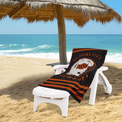 Northwest NCAA Stripes Beach Towel, 30" x 60" Oklahoma State Cowboys