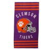 Northwest NCAA Stripes Beach Towel, 30" x 60" Clemson Tigers view 2