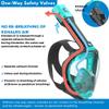 Khroom Full Face Snorkel Mask Adult | Snorkeling Gear for Adults | CO2-Safe Valve System | 3X Enlarged Tube for Easy Breathing | Scuba Mask | Diving Mask Snorkel Set (S/M, Turquoise) view 2