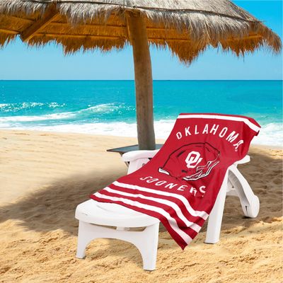 Northwest NCAA Stripes Beach Towel, 30" x 60" Oklahoma Sooners
