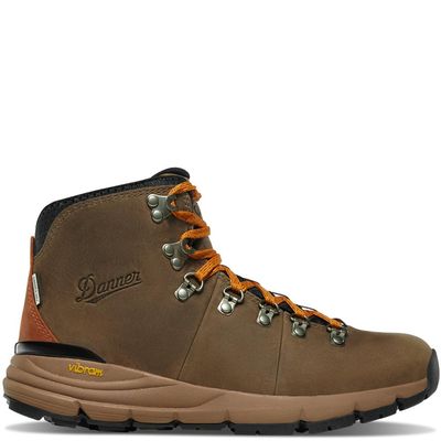 Danner Mountain 600 Waterproof Hiking Boots for Men - Lightweight, Durable Upper, Breathable Lining, Triple-Density Footbed & Vibram Traction Outsole, Chocolate Chip/Golden Oak - 13 D