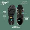 Danner Mountain 600 Hiking Boots for Women - Waterproof, Durable Suede Upper, Breathable Lining, Triple-Density Footbed & Vibram Traction Outsole, Black/Khaki - 9.5 M view 4