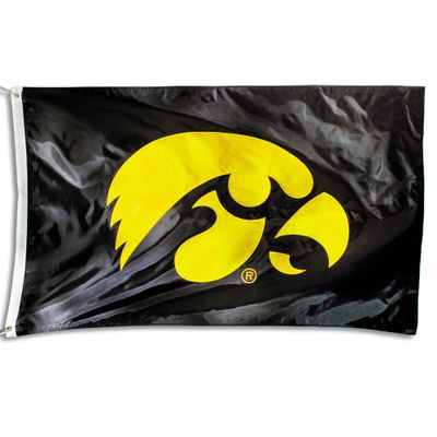 BSI PRODUCTS, INC. Iowa Hawkeyes 2-Sided Nylon Applique 3x5 Flag with Heavy-Duty Brass Grommets | UI Football, Basketball, & Baseball Pride | Durable for Indoors & Outdoors | Fan Gift Idea
