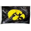 BSI PRODUCTS, INC. Iowa Hawkeyes 2-Sided Nylon Applique 3x5 Flag with Heavy-Duty Brass Grommets | UI Football, Basketball, & Baseball Pride | Durable for Indoors & Outdoors | Fan Gift Idea view 1