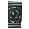 Northwest NCAA Stripes Beach Towel, 30" x 60" Michigan State Spartans view 2