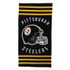 NORTHWEST NFL Stripes Beach Towel, 30" x 60" Pittsburgh Steelers view 2