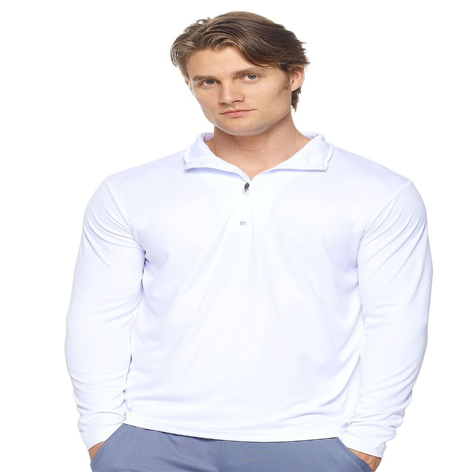 Expert Brand Men's Drimax Dry Fit Quarter Zipper Athletic Jacket for Training